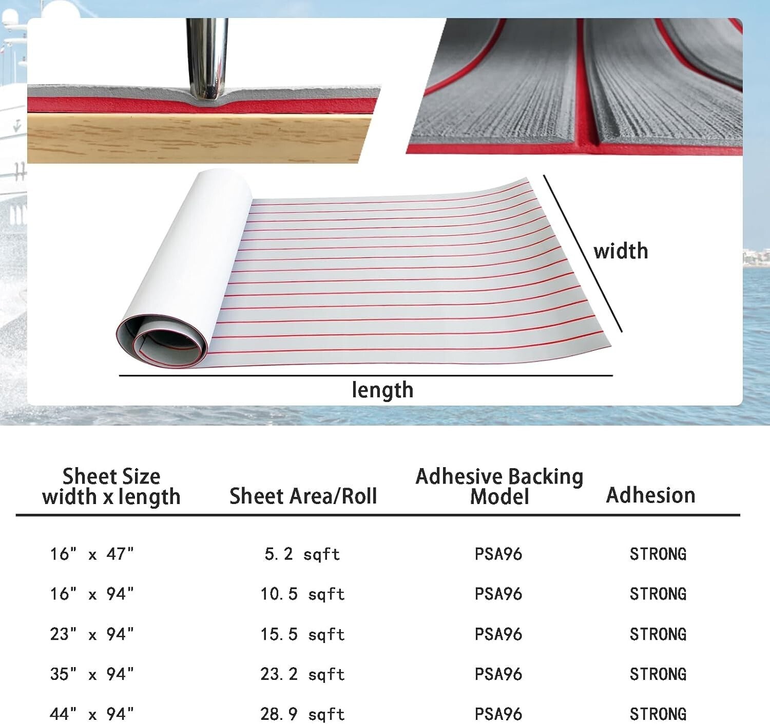 Customizable Non-Slip Boat Flooring - EVA Foam Marine Mat, 5mm Thickness