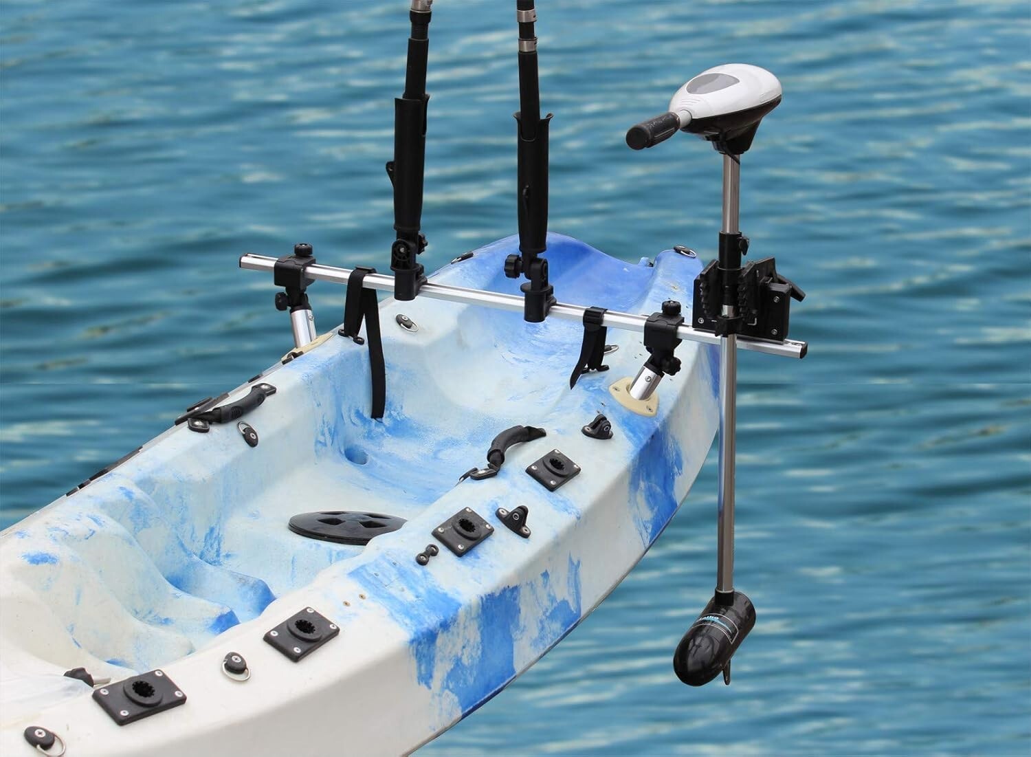 Effortless Kayak Outboard Motor Mount - Adjustable for Optimal Fishing