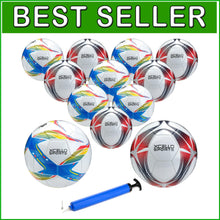 Load image into Gallery viewer, Official Size Soccer Balls with Unique Graphics - Durable 24 Pack for Teams