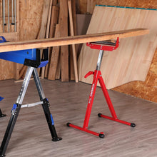 Load image into Gallery viewer, Portable Height Adjustable Roller Stand: 250 LB Load Capacity for Woodworking
