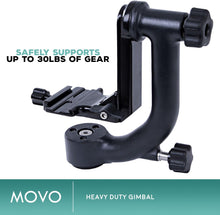 Load image into Gallery viewer, Professional DSLR Gimbal Tripod Head with Arca-Swiss Plate – Wildlife Ready
