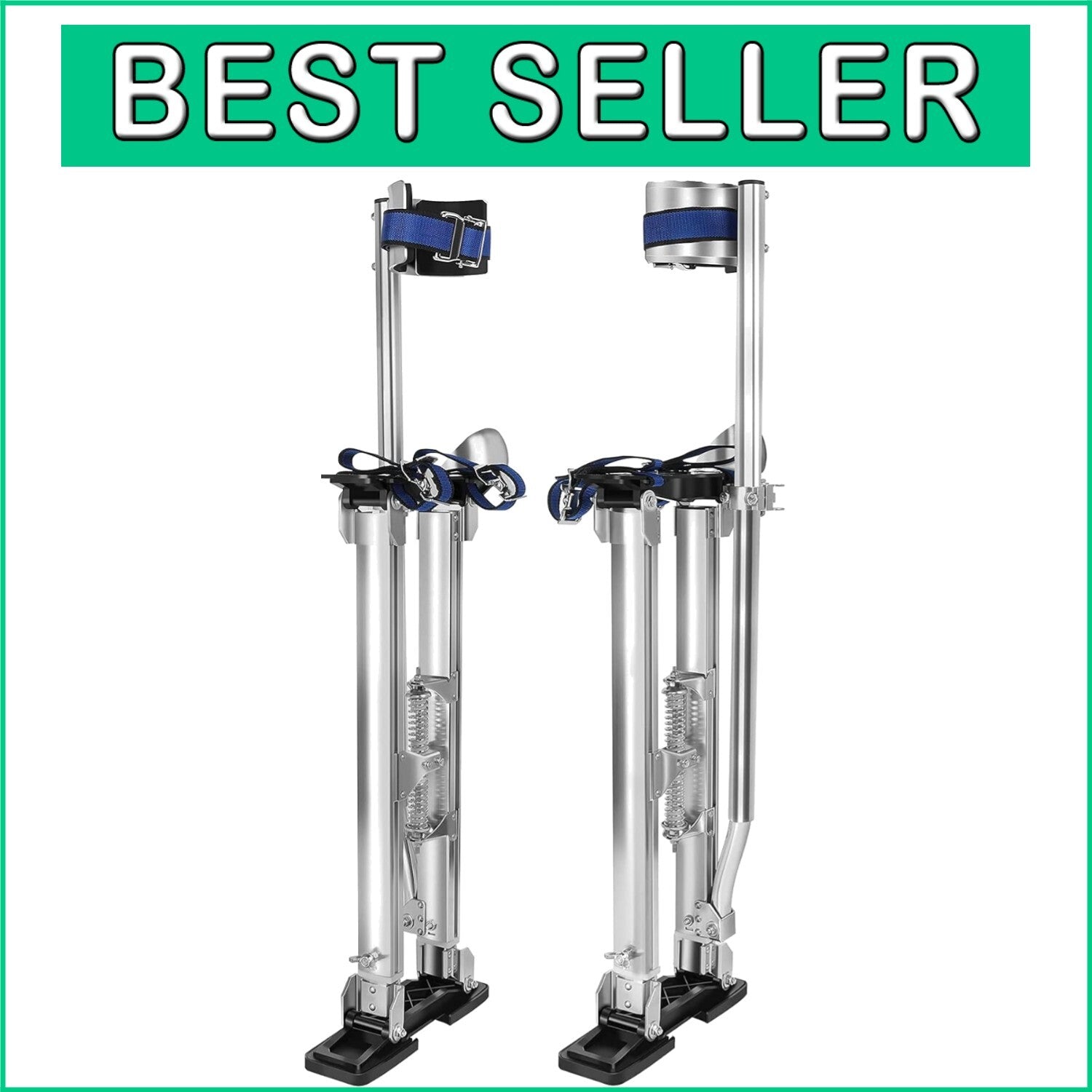 Durable 24"-40" Work Stilts - Lightweight Aluminum for Safe Heights Achievement