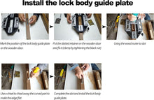 Load image into Gallery viewer, Aluminum Alloy Door Hinge Jig for Effortless Woodworking Lock Installation