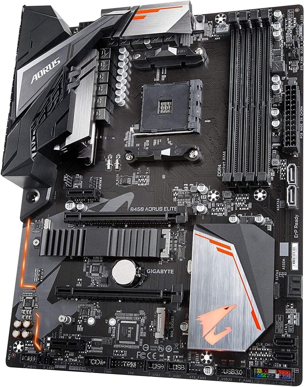 AORUS ELITE Gaming Motherboard: AMD Ryzen Support with Enhanced Audio & Cooling