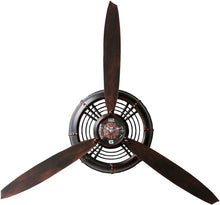 Load image into Gallery viewer, Antique Airplane Propeller Wall Clock - Vintage Metal Art for Living Spaces