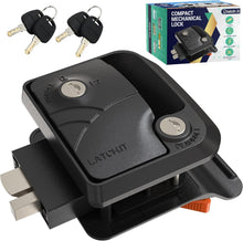 Load image into Gallery viewer, Compact 100% Metal RV Door Lock with 2 Keys - Ultimate Trailer Security Solution