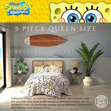 Load image into Gallery viewer, SpongeBob SquarePants Reversible 7-Piece Bedding Set - Eco-Friendly Queen Size