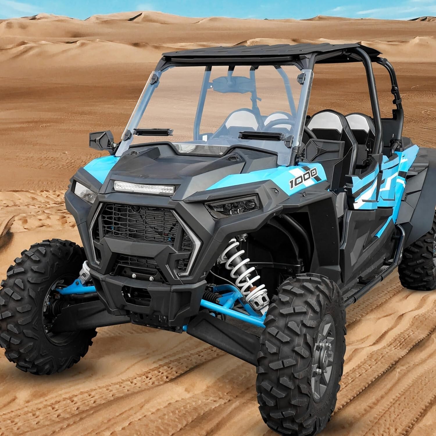 Folding Rearview Side Mirrors for Polaris RZR XP1000 & S1000, Lightweight Design