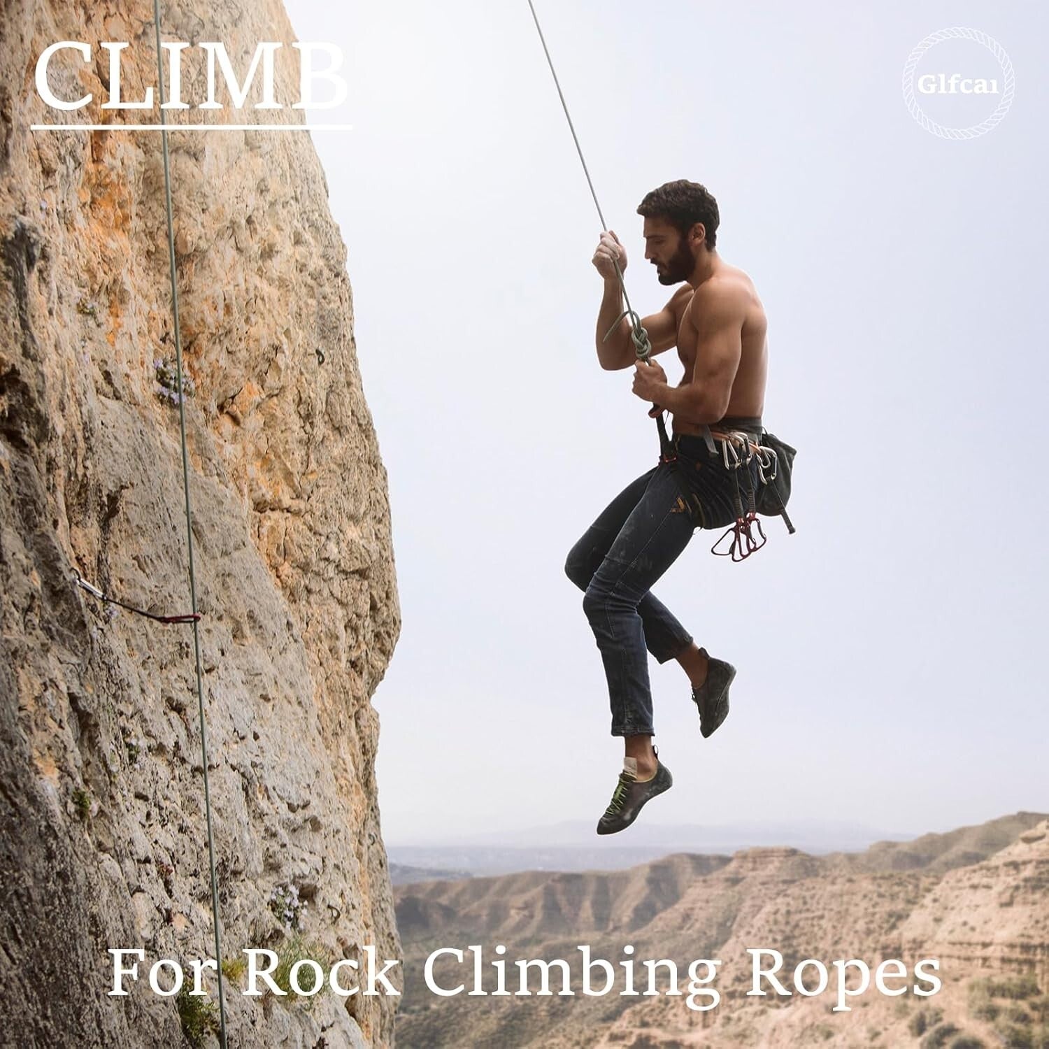 Durable 150 Ft Climbing Rope 1/2 in - 9000 lbs Strength for Outdoor Adventures