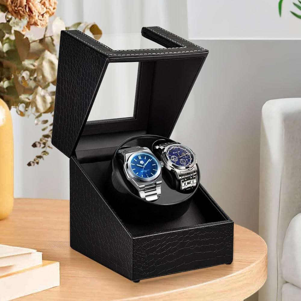 Dual Mode Automatic Watch Winder for Men's & Women’s Watches - Elegant Design
