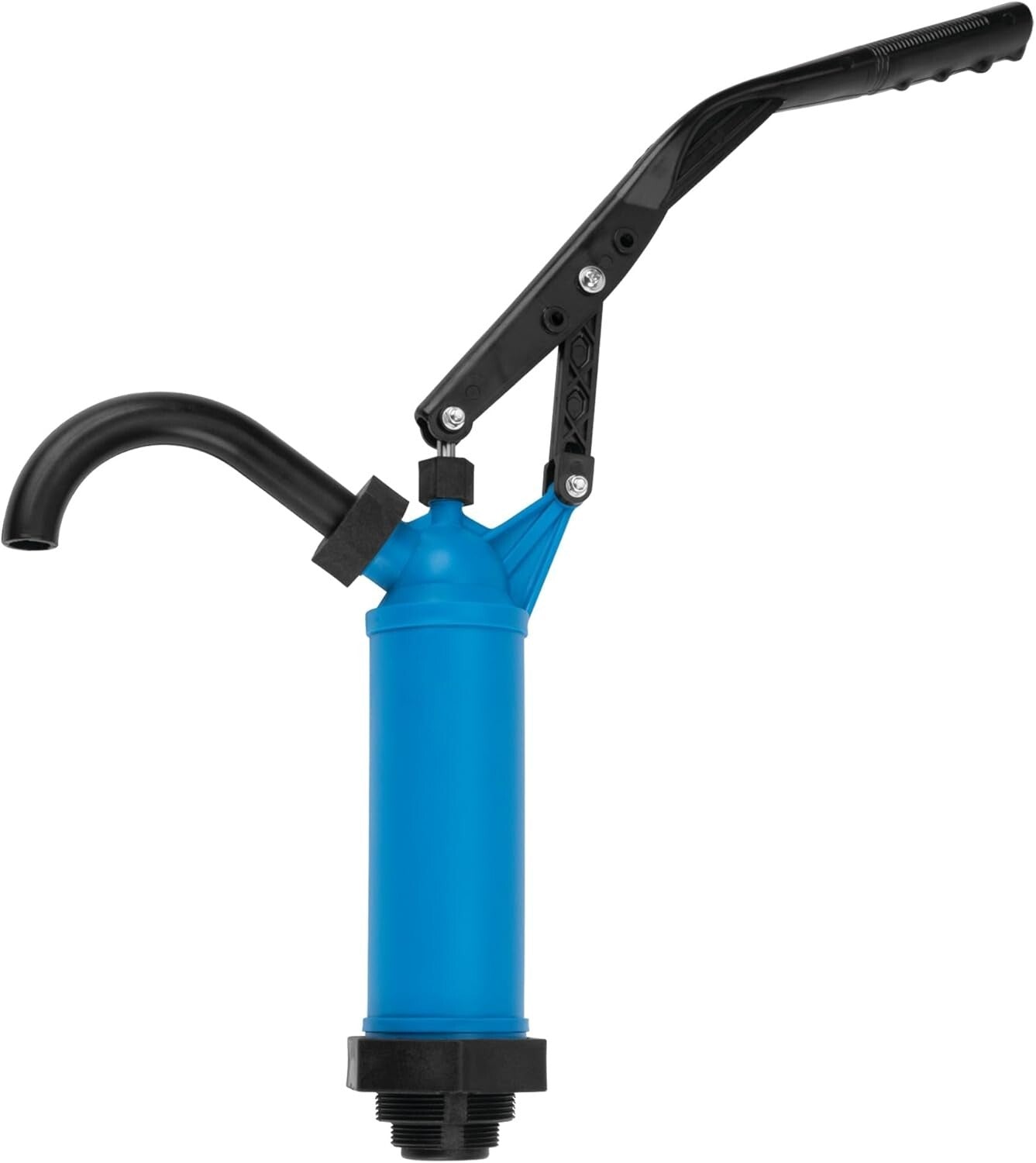 Ergonomic Blue Barrel Pump for 15 to 55 Gallon Drums - Dispenses 9 Oz per Stroke