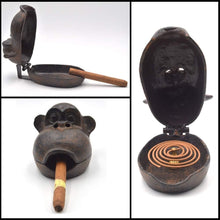 Load image into Gallery viewer, Durable Retro Cigar Ashtray Shaped like a Monkey - Perfect for Collectors