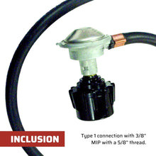 Load image into Gallery viewer, Lightweight Propane Hose with Standard Connector – Ideal for Camping Stoves