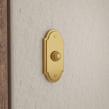 Load image into Gallery viewer, Elegant Lacquered Brass Doorbell Push Button - Vintage Colonial Style, Set of 2