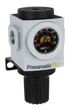 Load image into Gallery viewer, Precision 1/4" NPT Compressed Air Regulator with High Flow and Mounting Bracket
