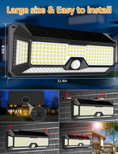 Load image into Gallery viewer, Solar Outdoor Motion Sensor Lights - 4000 Lumen, Waterproof LED Security Lights