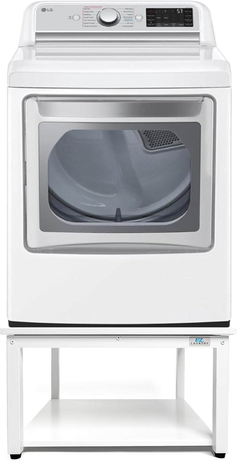 Premium 29” Laundry Pedestal with Drain Pan - Elevate Washers & Dryers Securely