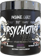 Load image into Gallery viewer, Psychotic Test Pre-Workout Powder - High Stim Energy &amp; Pump Booster, Fruit Punch