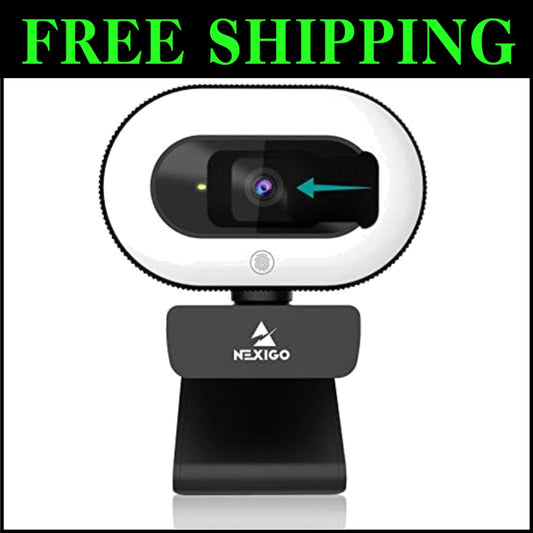 Professional Webcam with Video Capture at 1080P, Automated Focus & Privacy Cover