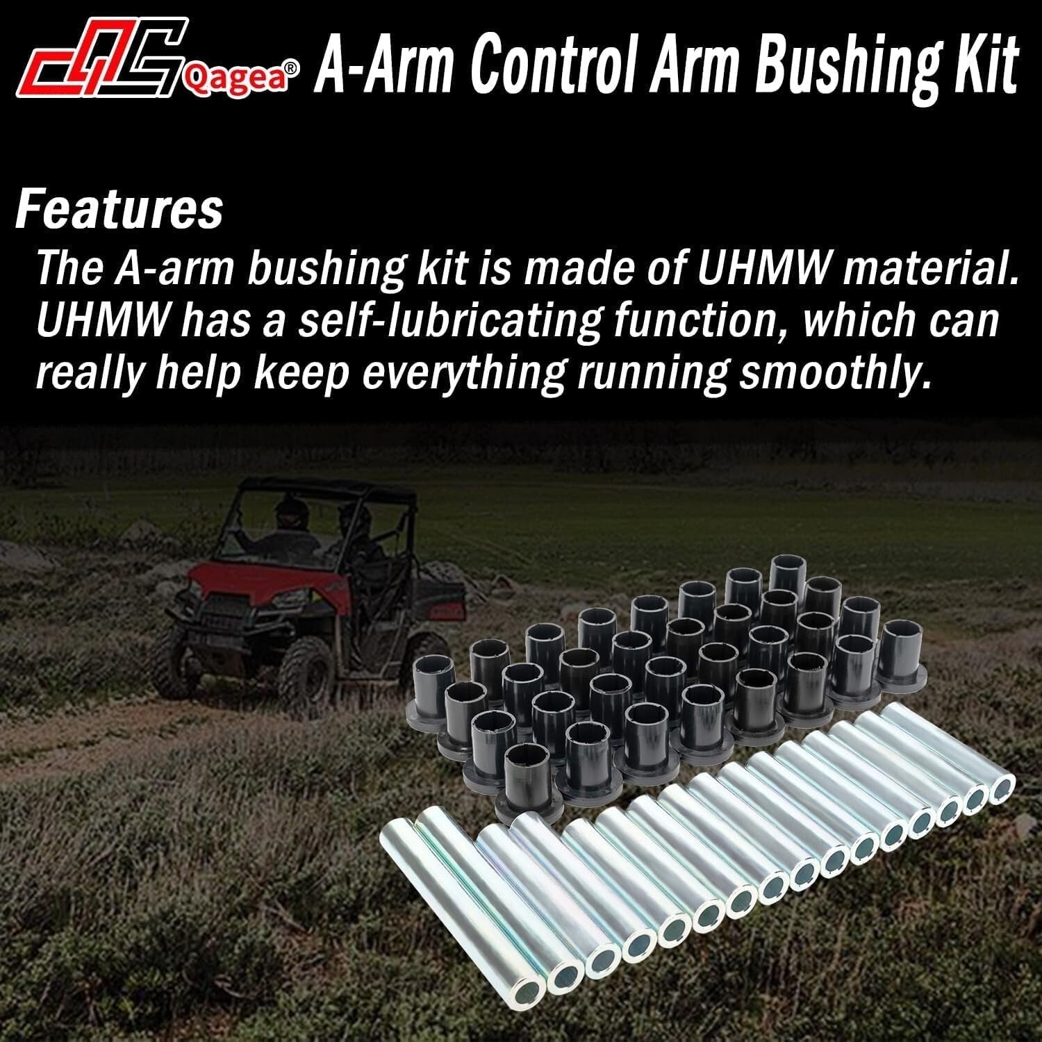 Enhanced UHMW A-Arm Bushing Kit for Polaris Ranger - Smooth Operation Guaranteed