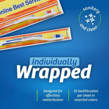 Load image into Gallery viewer, Individually Wrapped Standard Toothbrushes - Medium Soft Bristles for Adults