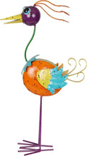 Load image into Gallery viewer, Vibrant 21" Metal Rainbow Bird Decor - Stunning Outdoor Garden Statue