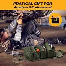 Load image into Gallery viewer, Compact Roll-Up Tool Organizer with 11 Pockets | Perfect for Mechanics and Gifts