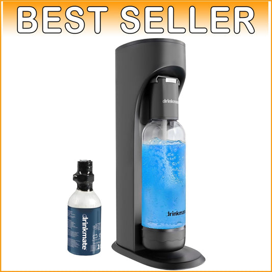 Eco-Friendly Sparkling Water Maker with Fizz Infuser - Matte Black