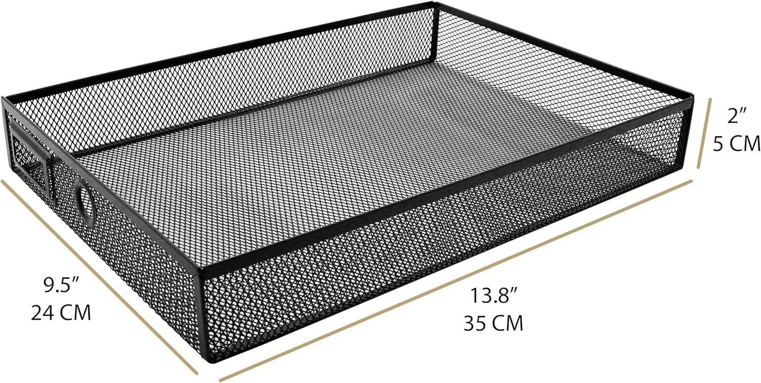 Compact 3-Drawer Letter Tray for Stylish Organization of Documents and Magazines