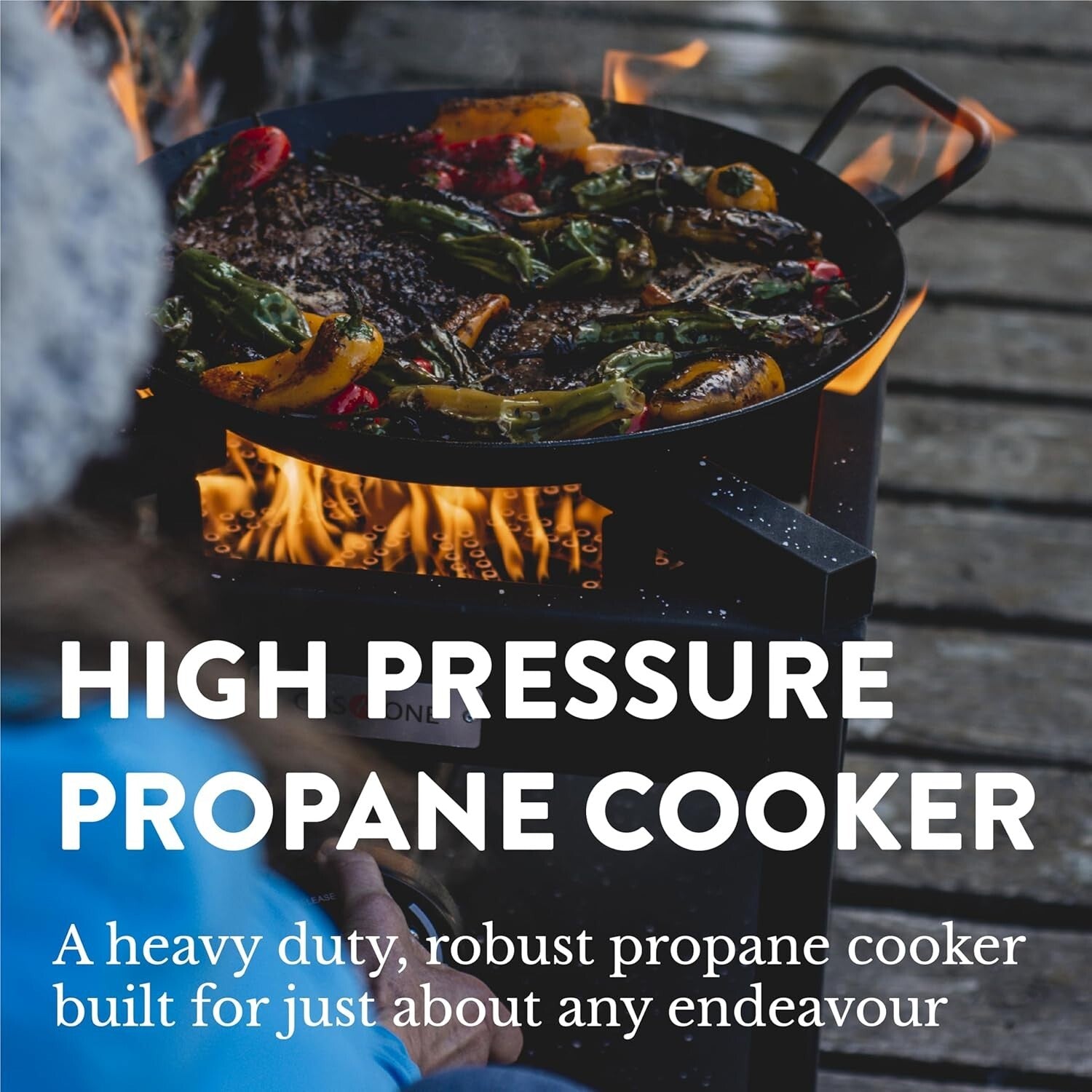 Professional-Grade Propane Burner with 275,000 BTU for All Outdoor Cooking