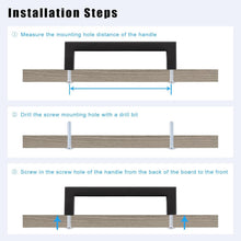 Load image into Gallery viewer, Versatile 5" Black Pull Handles - 30 Heavy-Duty Stainless Steel Cabinet Hardware