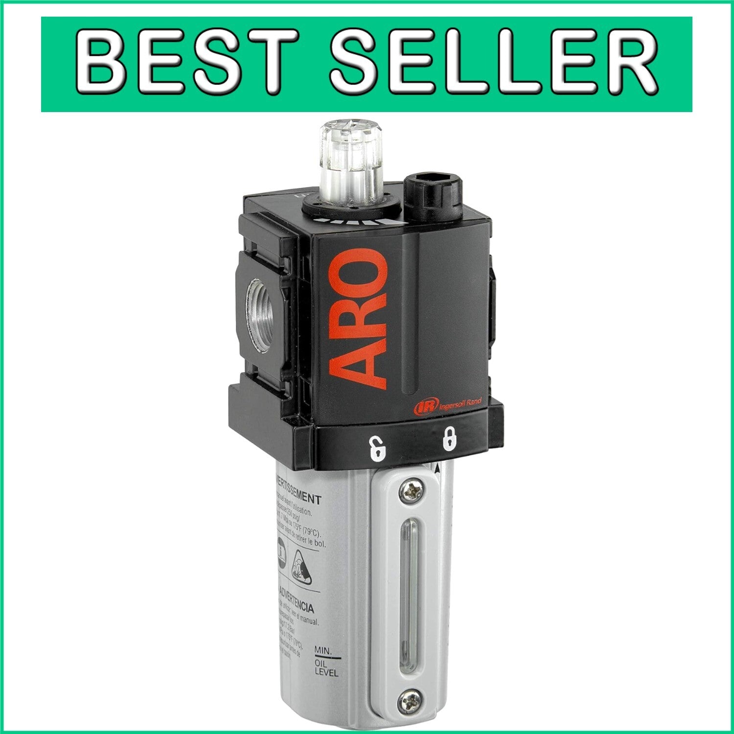 Compact ARO ARO Air Line Lubricator with Polycarbonate Bowl – Ideal for Industry