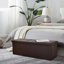 Load image into Gallery viewer, Elegant Folding Storage Ottomans – 700 lbs Capacity, Ideal for Home Organization