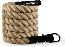 Load image into Gallery viewer, Durable 10FT Sisal Climbing Rope for Agility &amp; Strength Training Exercises