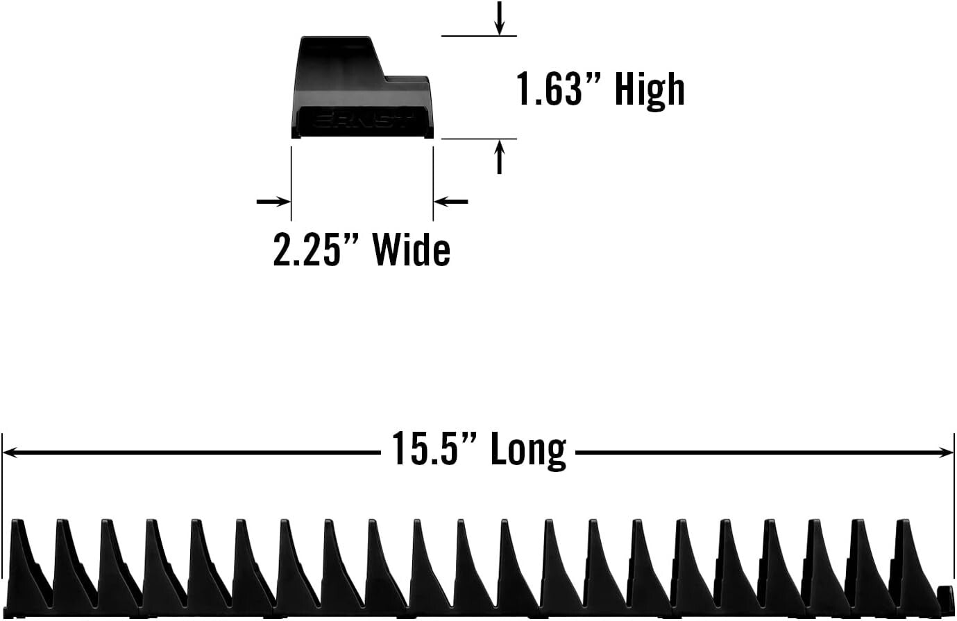 Compact Magnetic Wrench Organizer for 40 Tools - Modular Design, Textured Red