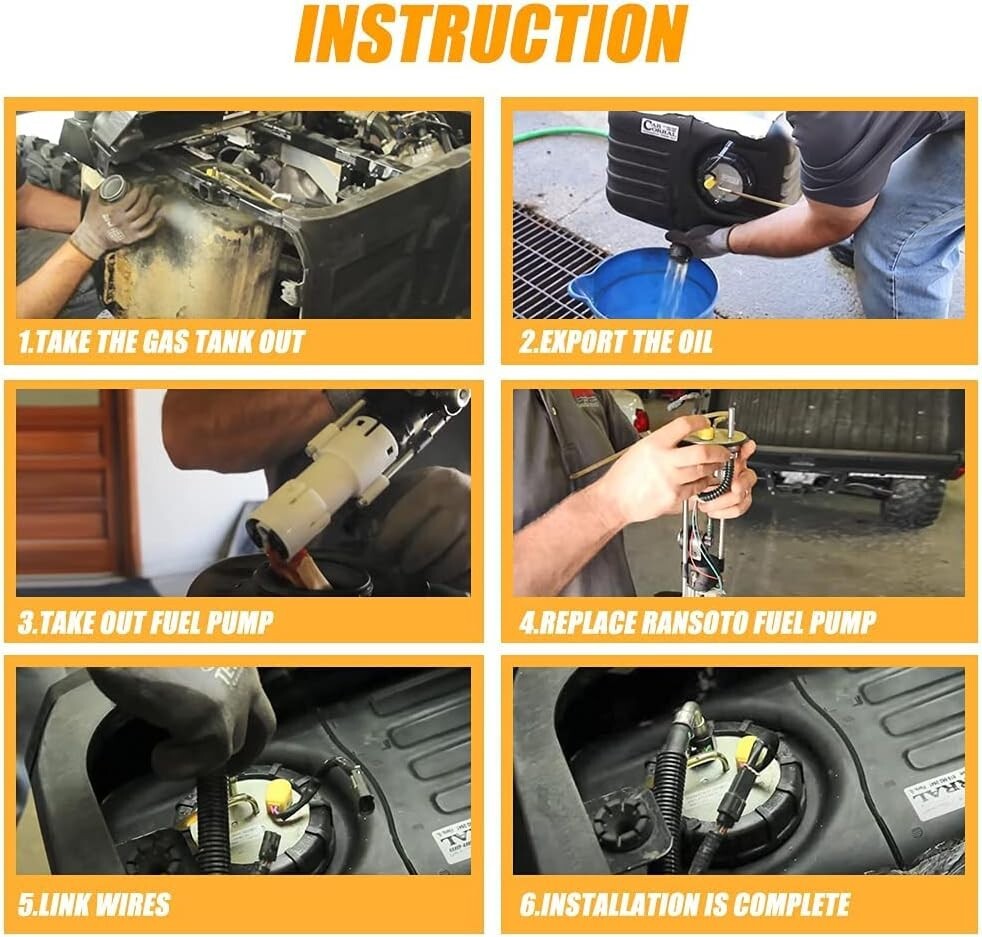 Efficient Aluminum Fuel Pump Assembly for Polaris Ranger 500 & 570 (2014-2023)