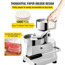 Load image into Gallery viewer, Easy-Clean 5-Inch Burger Press with 1000 Patty Papers for Restaurant &amp; Home Use