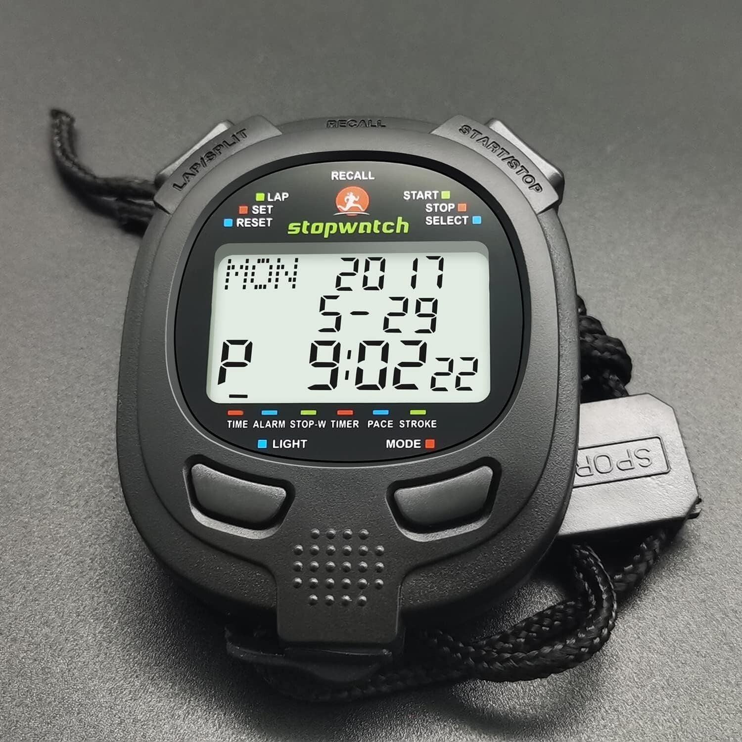 400 Lap Digital Stopwatch with LED Backlight - Perfect for Sports Competition