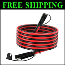 Load image into Gallery viewer, Heavy-Duty 25 FT SAE to SAE Adapter Cable - Quick Connect for Solar &amp; Automotive