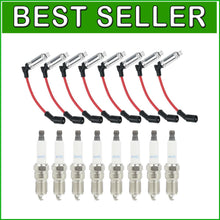 Load image into Gallery viewer, High-Performance Iridium Spark Plugs and M8-48322 Wires for Chevy V8 Engines