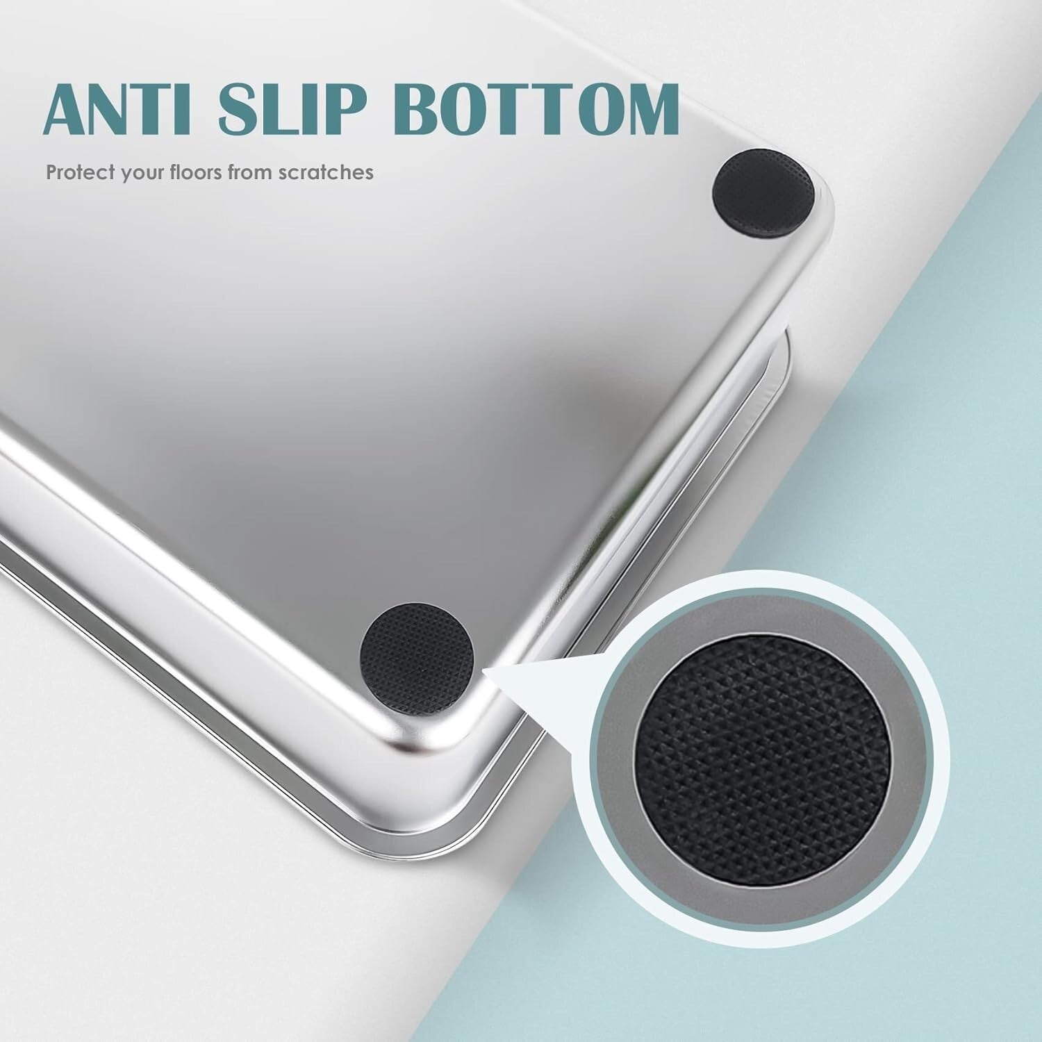 Eco-Friendly Large Cat Litter Pan - Stain-Free, Easy to Clean, Safe Design