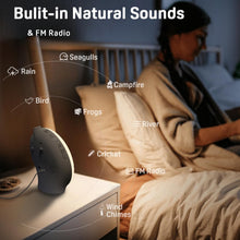Load image into Gallery viewer, Dual Alarm Sunrise Simulation Clock for Kids &amp; Heavy Sleepers - 7 Natural Sounds