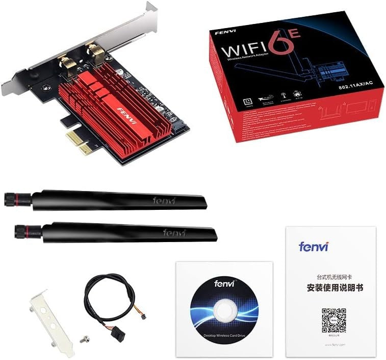 Advanced WiFi 6E AX210 Network Card - Tri-Band 5400Mbps & Powerful Bluetooth 5.3