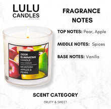 Load image into Gallery viewer, Eco-Friendly 9 Oz. Jar Candles - McIntosh Apples &amp; Pears Odor Eliminator Duo