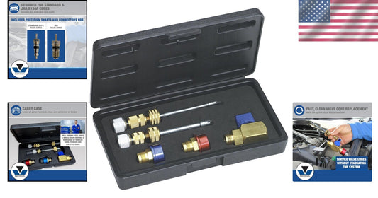 Efficient Valve Core Replacement Kit for R134a with Stainless Steel Tools