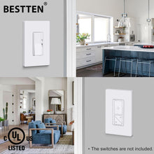 Load image into Gallery viewer, 40-Pack Modern Screwless Mid-Size Outlet Covers | Gloss Snow White Finish