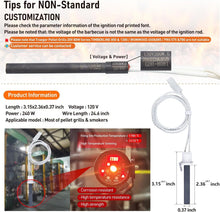 Load image into Gallery viewer, Patented 90s Ignition Hot Rod Igniter 2pcs for Pit Boss &amp; Camp Chef Grills