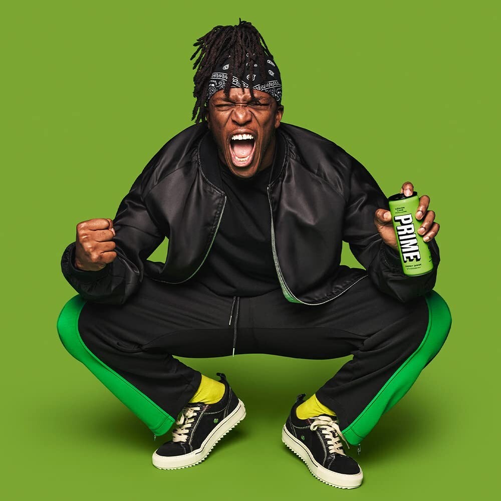 High-Performance PRIME Energy Drink | Lemon Lime Flavor - 12 Pack Caffeine Boost