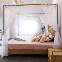 Load image into Gallery viewer, Transform Your Bedroom with Shabby Chic Sheer Canopy Curtains for All Bed Sizes