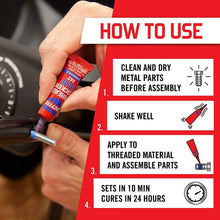 Load image into Gallery viewer, Threadlocker Blue 242 Gel, 0.2 fl oz - Secure Fasteners for DIY &amp; Automotive